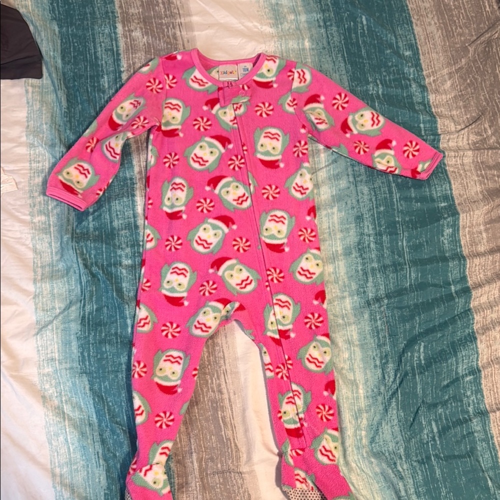 Pink Kids One Piece Pajamas